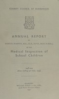 view [Report 1948-1949] / School Medical Service, Dunbarton County Council.