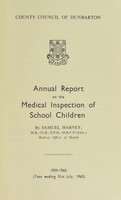 view [Report 1959] / School Medical Service, Dunbarton County Council.