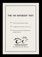 view The HIV antibody test / amden & Islington Community Health Services NHS Trust.