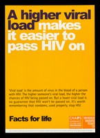 view A higher viral load makes it easier to pass HIV on / CHAPS, Terrence Higgins Trust.