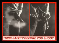 view Think safety before you shoot / GLAM ; photographed and designed by Neil Gosling.