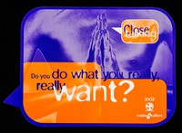 view Do you do what you really, really want? : close talking : taking the time to talk about how you feel / Axis, C.L.A.S.H., Rubberstuffers.