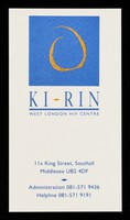view Ki-Rin West London HIV centre : 11A King Street, Southall, Middlesex UB2 4DF ...