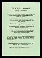 view Black HIV Forum Coventry & Warwickshire.