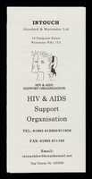 view InTouch Hereford & Worcester Ltd : 14 Pierpoint Street, Worcester WR1 1TA : HIV & AIDS Support Organisation.