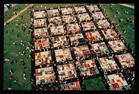 view [Display of the Names Project AIDS memorial quilt].