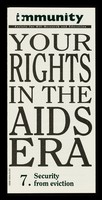 view Your rights in the AIDS era. 7, Security from eviction / Immunity.