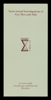 view Socio-sexual investigations of gay men and AIDS : a three year study of male gay and bisexual lifestyles / Project Sigma.