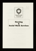 view Housing & social work services : housing services for people with HIV / Southwark Council.