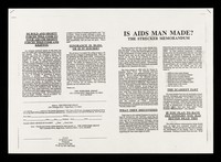 view Is AIDS man made? : the Strecker memorandum / The Strecker Group.