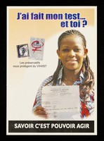 view J'ai fait mon test... et toi? : savoir c'est pouvoir agir / African Positive Association ; avec le soutien de l'INPES.