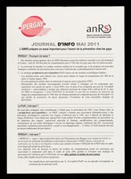 view Journal d'info mai 2011 : L'ANRS prépare un essai important pour l'avenir de la prévention chez les gays / ANRS, IPERGAY.