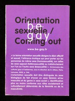 view Orientation sexuelle / coming out : be gay : bien être / Crips Île-de-France.