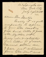 view Edith How-Martyn correspondence with Margaret Sanger, and related papers: 1916