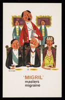 view 'Migril' masters migraine : "the toast is 'Migril'".