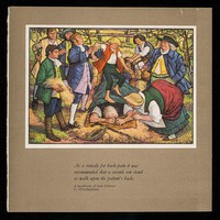 view As a remedy for back-pain it was recommended that a seventh son stand or walk upon the patient's back. A handbook of Irish folklore, G. O'Suilleabhain : 'Migril'.