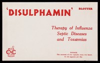 view 'Disulphamin' : therapy of influenza septic diseases and toxaemias.