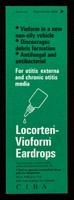 view Vioform in a new non-oily vehicle, discourages debris formation, antifungal and antibacterial : for otitis externa and chronic otitis media : Locorten-Vioform Eardrops.