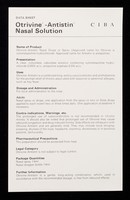 view Data sheet : Otrivine-Antistin nasal solution.