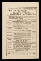 view Darlow & Co.'s patent flexible magnetine appliances.