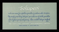 view 'Solupen' : is the new name for crystalline penicillin G (sodium salt) DC(B)L.