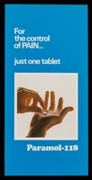 view For the control of pain...just one tablet : Paramol-118.