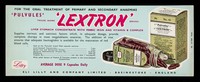 view For the oral treatment of primary and secondary anaemias 'Pulvules' 'Lextron' brand : liver stomach concentrate with ferric iron and Vitamin B Compex.