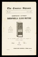 view The Counter Adjunct. No. 318. June, 1918 : compound extract Sarsaparilla Blood Mixture (P.J.F.).