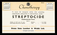 view Chemotherapy : to ensure full therapeutic activity when prescribing sulphanilamide, sulphonamide or sulphonamide-p., specify:- Streptocide (Sulphanilamide Evans).