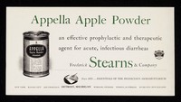 view Appella Apple Powder : an effective prophylactic and therapeutic agent for acute, infectiuos diarrheas.