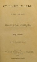 view My diary in India : in the year 1858-9 / by William Howard Russell.