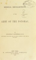 view Medical recollections of the Army of the Potomac / by Jonathan Letterman.