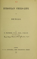 view European child-life in Bengal / by J. Fayrer.