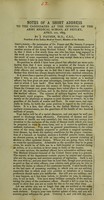 view Notes of a short address to the candidates at the opening of the Army Medical School at Netley, April 1st, 1875 / by J. Fayrer.