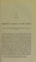 view Case of persistent sarcoma in the urine / [J. Warburton Begbie].