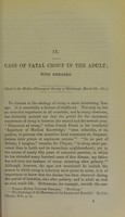 view Case of fatal croup in the adult : with remarks / [J. Warburton Begbie].