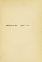 view Memories of a long life / by William Campbell Maclean.