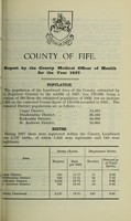 view [Report 1927] / Medical Officer of Health, Fife County Council.