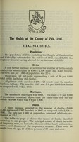 view [Report 1947] / Medical Officer of Health, Fife County Council.