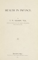 view Health in infancy / by T. M. Allison.