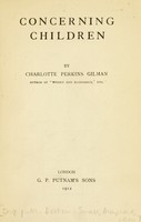 view Concerning children / by Charlotte Perkins Gilman.