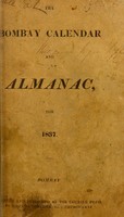 view The Bombay calendar and almanac, for 1837.