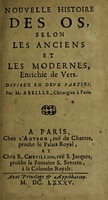 view Nouvelle histoire des os : selon les anciens et les modernes, enrichie de vers. Divisée en deux parties / par M. Abeille.