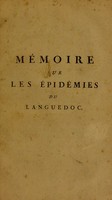 view Mémoire sur les épidémies du Languedoc, / adressé aux Etats de cette province par les sieurs Banau,... & Turben.