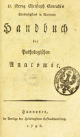 view Handbuch der pathologischen Anatomie / [Georg Christoph Conradi].