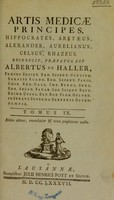 view Artis medicae principes, Hippocrates, Aretaeus, Alexander, Aurelianus, Celsus, Rhazeus / Recensuit, praefatus est Albertus de Haller.