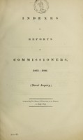 view Indexes to reports of Commissioners, 1803-1806. (Naval Inquiry).