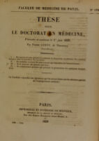 view Thèse pour le doctorat en médecine : présentée et soutenue le 1er juin 1839, / par Pierre Leroy, de Thennezay (Deux-Sèvres). I. Des moyens les plus propres à combattre la disposition scrofuleuse. ... [etc].