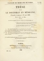 view Thèse pour le doctorat en médecine : présentée et soutenue le 21 août 1839, / par L. May, de Metz ... I. Des causes de l'endocardite ... [etc].