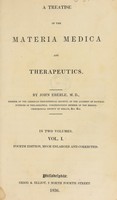 view A treatise of the materia medica and therapeutics / By John Eberle.